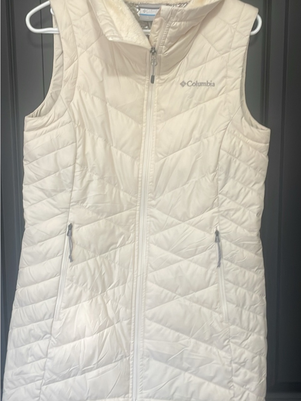 Columbia Women's Omni Heat Cream Quilted Insulated Vest